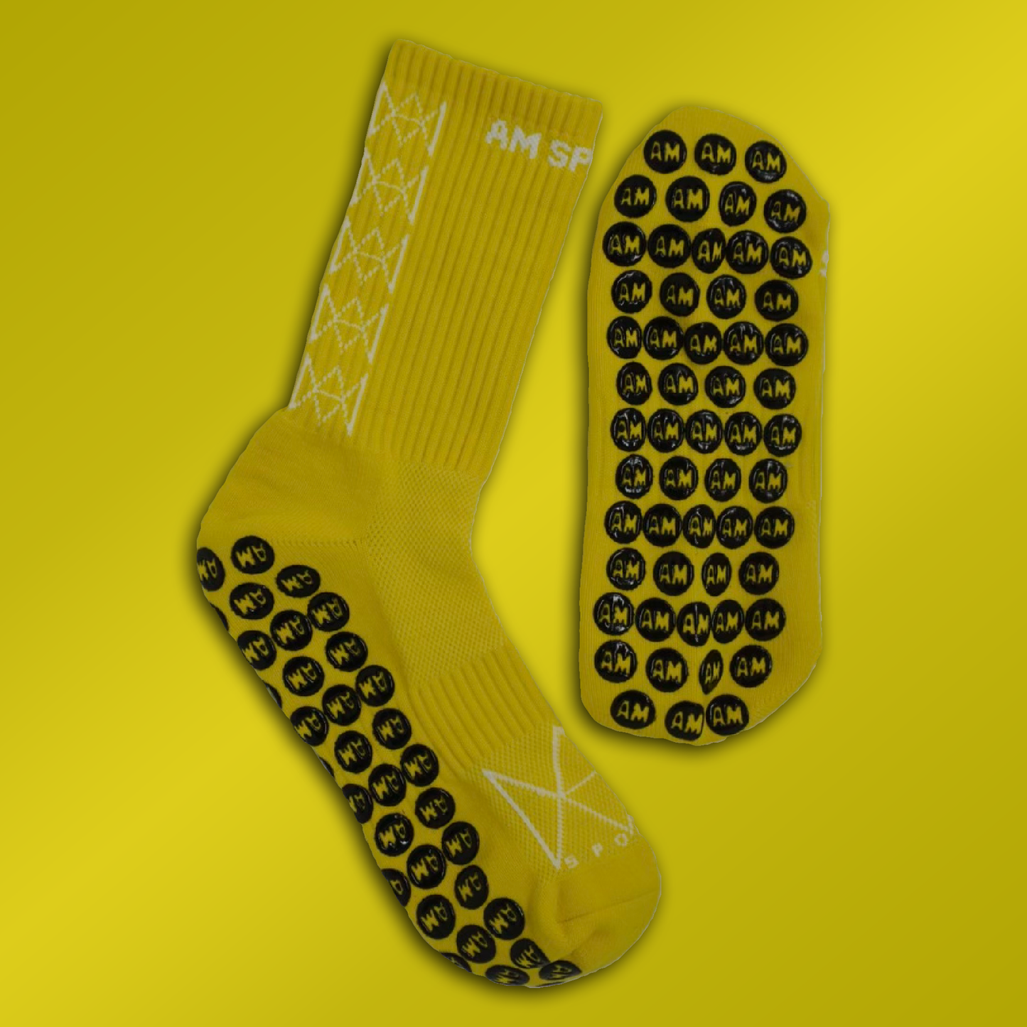 AM SPORTS GRIP SOCKS 1.0 (Yellow)