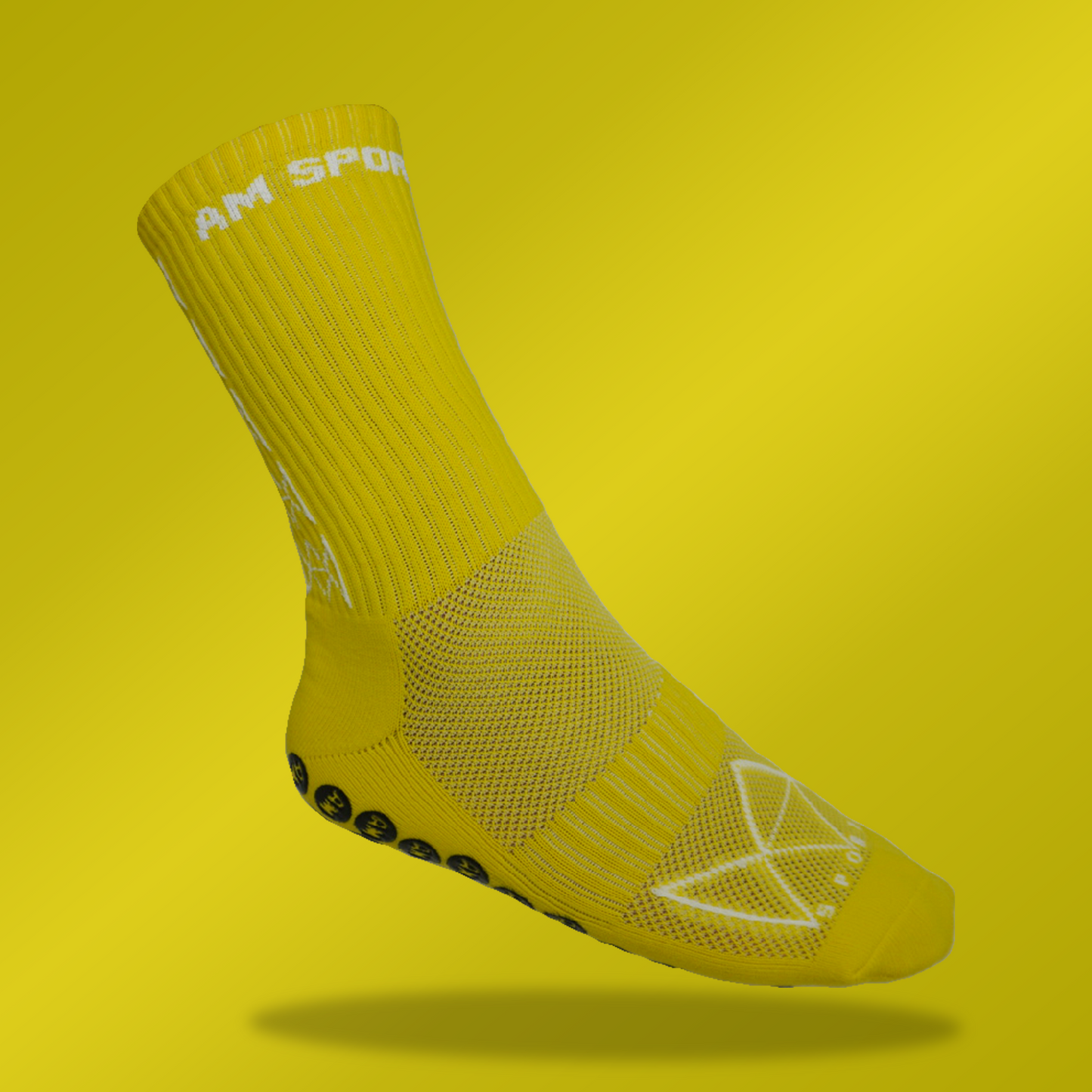 AM SPORTS GRIP SOCKS 1.0 (Yellow)