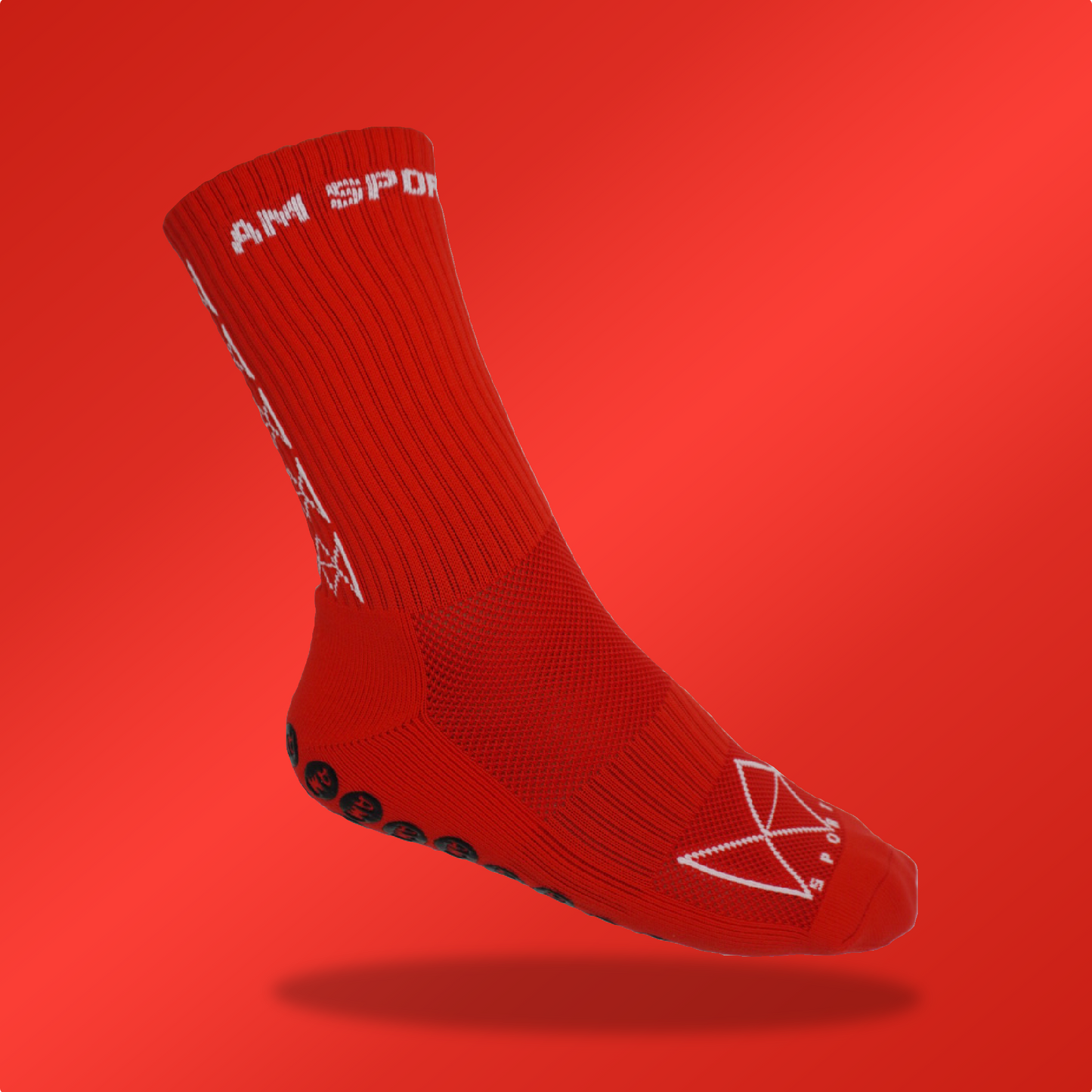 AM SPORTS GRIP SOCKS 1.0 (Red)