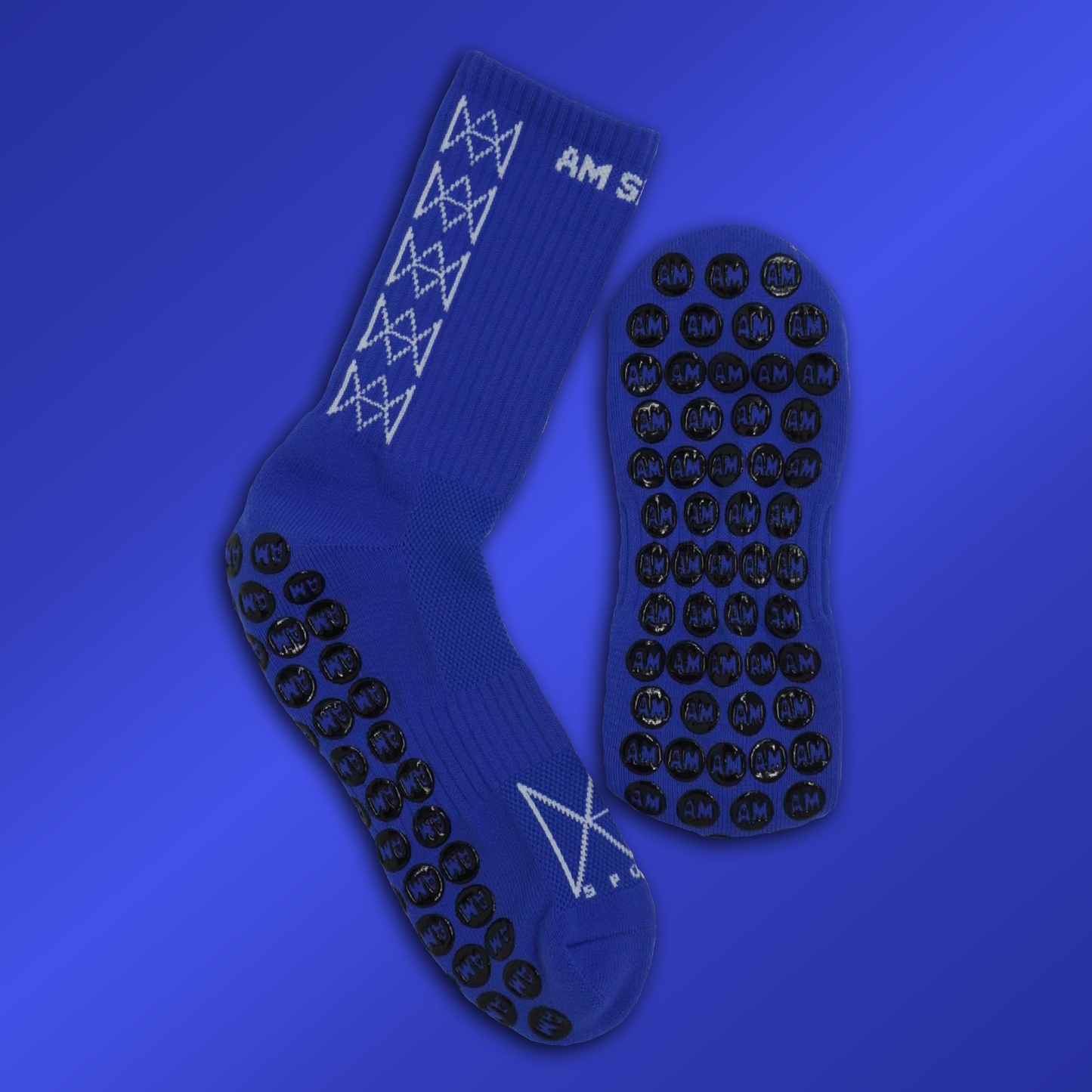 AM SPORTS GRIP SOCKS 1.0 (Royal Blue)