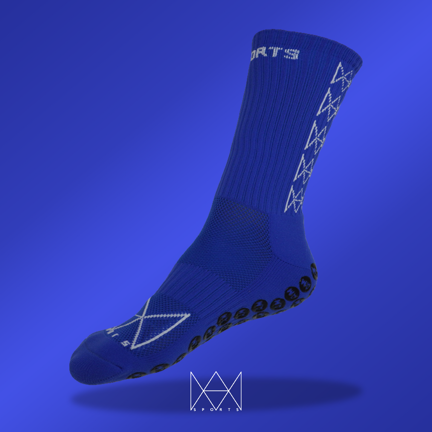 AM SPORTS GRIP SOCKS 1.0 (Royal Blue)