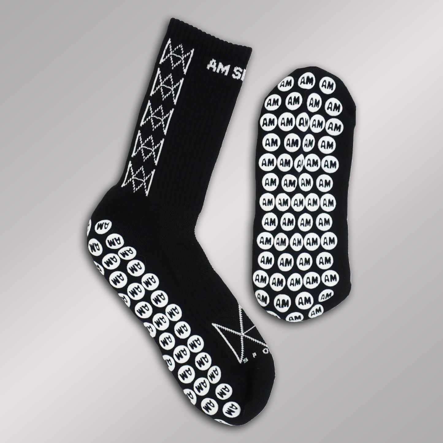 AM SPORTS GRIP SOCKS 1.0 (Black)